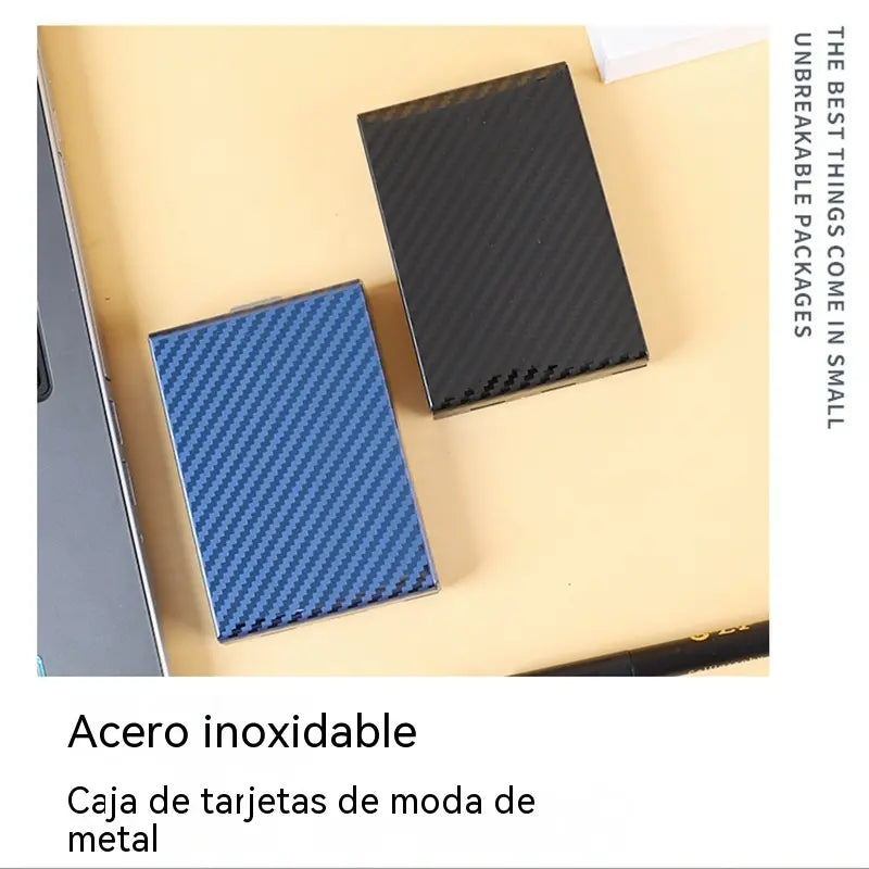 🛡️✨ Etui za kartice iz nerjavnega jekla z zaščito RFID – denarnica za kartice s zaščito pred razmagnetenjem, majhna in prenosna 💳