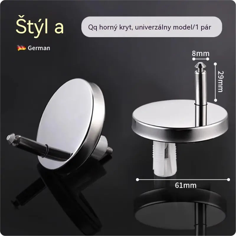 🚽【2 pares, 4 piezas en total】Accesorios universales para baño ----💦✨Abrazaderas de tornillo para fijar el asiento del inodoro.