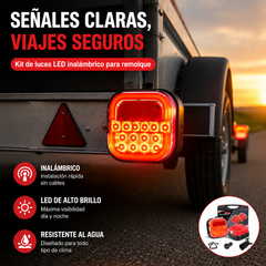 🚦【Universal 12V/24V】🚦 Luces LED para remolque de coche