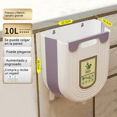🗑️Cubo de basura plegable colgante para cocina, cubo de basura colgante para puerta de armario doméstico