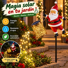 📢📢¡50% DE DESCUENTO! 🎅Luz solar de jardín de Papá Noel✨