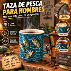 🎣☕Nueva taza de pesca. Una taza creativa hecha de resina, especialmente diseñada para los aficionados a la pesca.