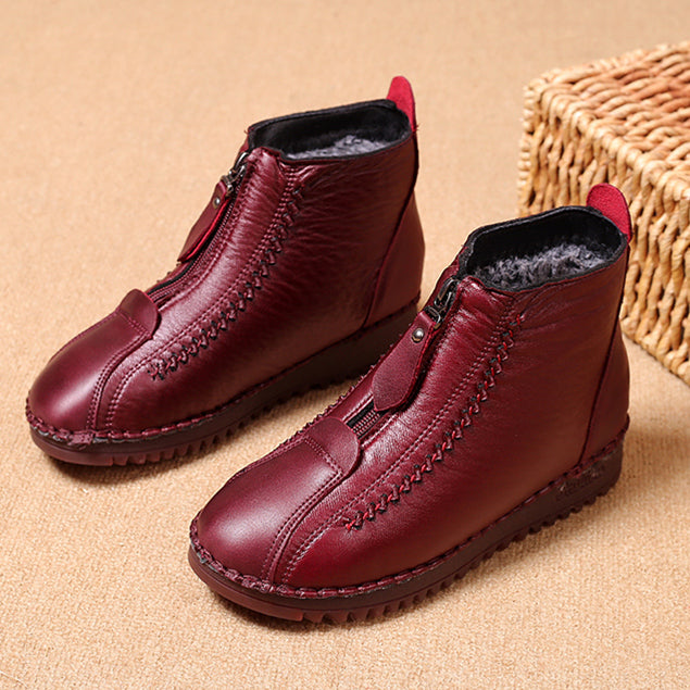 🔥【35-42】Botas de mujer para otoño e invierno con suela suave y cremallera, modernas y cómodas