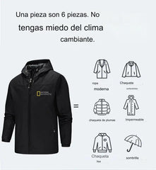 🔥【S-5XL】Chaqueta unisex cómoda resistente al viento y temperatura controlada.