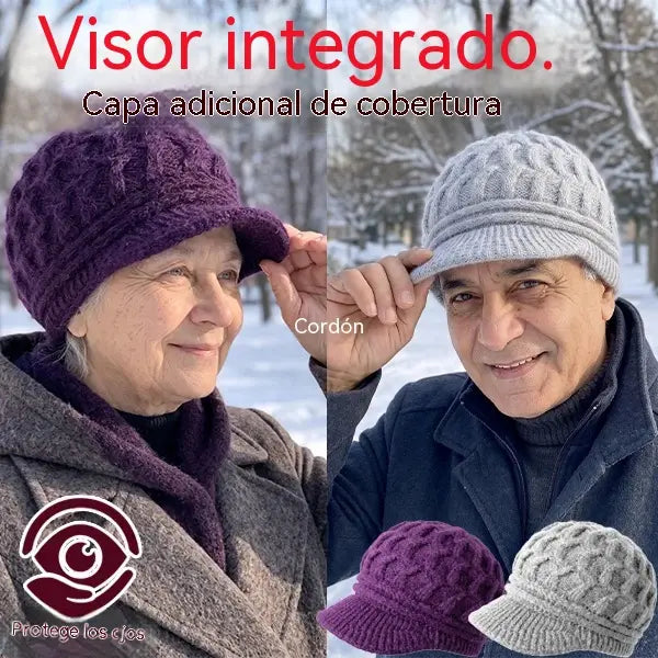 🎁❤️Gorro de punto cómodo con visera