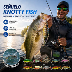 🔥【5 pieza】🎣🐟Cebo biomimético multisegmento para peces