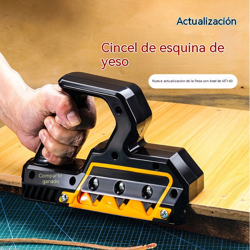 Cepillo de biselar de 45 grados para placas de yeso multiusos, cepillo de carpintería de doble uso