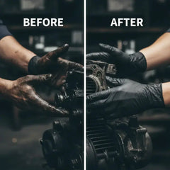 【25€】100 unidades⚡50% de descuento🎁 Guantes profesionales de nitrilo: duraderos, antideslizantes y resistentes a manchas y arañazos.