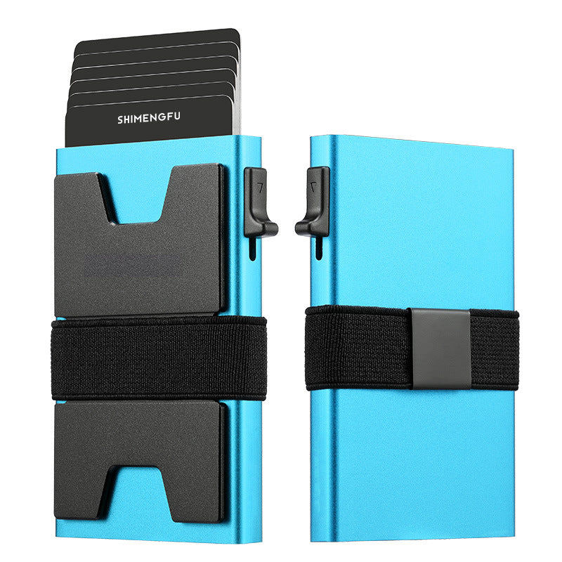 🔥【Oferta especial por tiempo limitado】✨Nuevo tarjetero de aleación de aluminio con bloqueo RFID