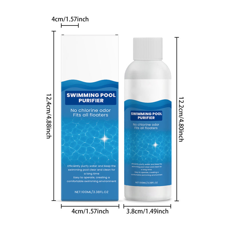 💧🏊‍♀️【3 piezas 32 euros】Líquido purificador para piscinas: ¡Agua cristalina, sin complicaciones! ✨ Dile adiós al agua verde y a los químicos agresivos: solo agua pura y fresca en cada baño. 🏊‍♂️💙