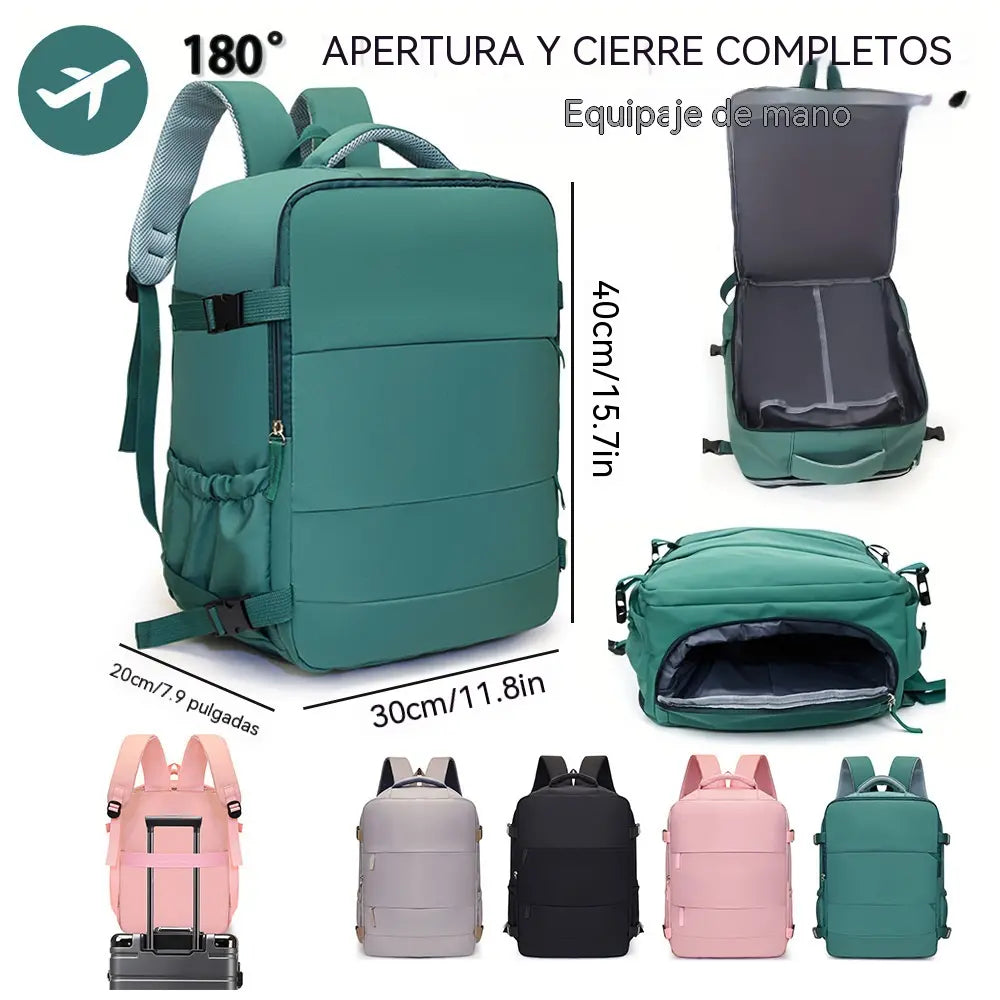 Mochila multifuncional informal, de gran capacidad, ideal para viajes de negocios de corta distancia.