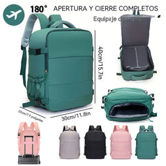 Mochila multifuncional informal, de gran capacidad, ideal para viajes de negocios de corta distancia.