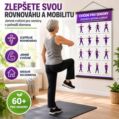 ☯️💪 Plakát s cviky Tai Chi pro seniory