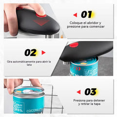 💥【¡Último día con 50% de descuento!】🥫 Abrelatas eléctrico totalmente automático