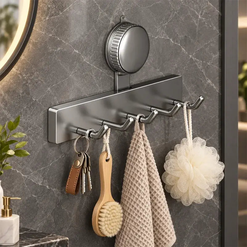 🧲 Organizador de Cocina con Ventosa sin Taladrar | Estante de Pared para Utensilios, Cucharas y Espátulas | Ahorra Espacio y Máxima Sujeción 🍳