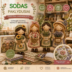 🎁Paskutinė diena: pasinaudokite 49 % nuolaida! 🧵 „Pasidaryk pats“ miniatiūrinis skiautinių (patchwork) rinkinys iš „Miniature World“ serijos.