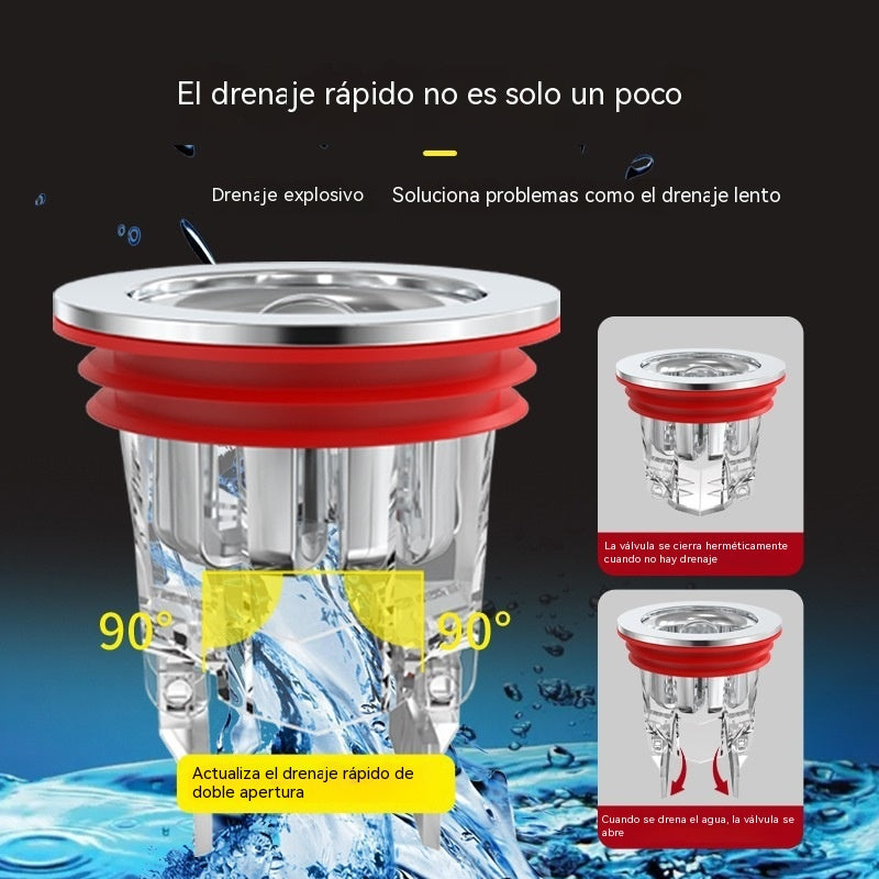 🔥¡Compra 1 y llévate 1 GRATIS!🔥Desagüe magnético para suelo con núcleo antiolor y desodorizante.🚿✨