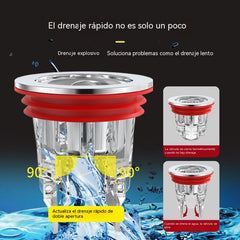 🔥¡Compra 1 y llévate 1 GRATIS!🔥Desagüe magnético para suelo con núcleo antiolor y desodorizante.🚿✨