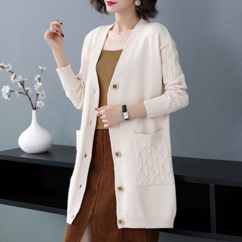【Novedad】 Cárdigan holgado y grueso para mujer, otoño e invierno 2025