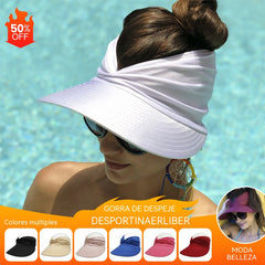 💥✨【Compra uno y llévate otro gratis】☀️🧢Sombrero solar para mujer con protección UV UPF50+