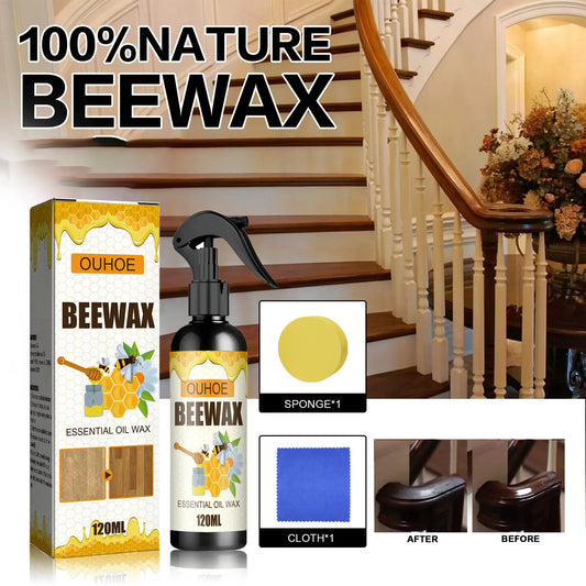 [Compra 1 y llévate 1 gratis] Spray de cera de abeja natural micromolecular para el cuidado de muebles, mantenimiento y pulido de suelos.