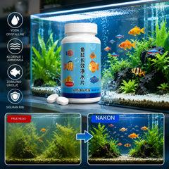 🔥Kupite 1, dobijte 1 gratis (2 boce - 400 komada)🐠🌿 Tablete za pročišćavanje vode za akvarij + tablete za oksigenaciju