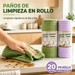 🧽Paño de limpieza de microfibra de felpa gruesa – Uso seco y húmedo, súper absorbente, sin dejar pelusas ✨
