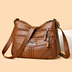 🔥30% de descuento】Elegante bolso de hombro de cuero suave y gran capacidad