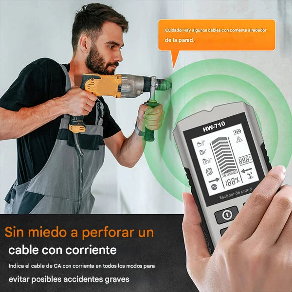 🔥【49%OFF】🔍 Detector de pared 2 en 1 – ¡Evita cables y tuberías ocultas!