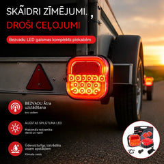 🚦【Universāli 12V/24V】🚦 LED auto piekabes lukturi