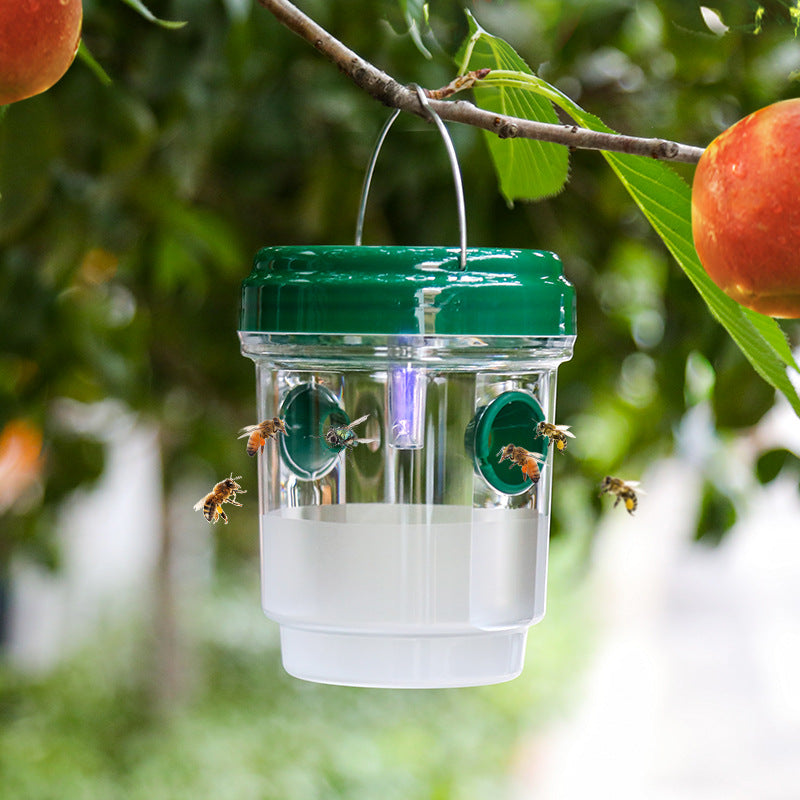 🐝☀️ Trampa solar para avispas para terraza y jardín 🔋🌿 – eficaz, recargable y resistente a la intemperie – sin productos químicos, para hasta 500 m² – ¡ahorra ahora!