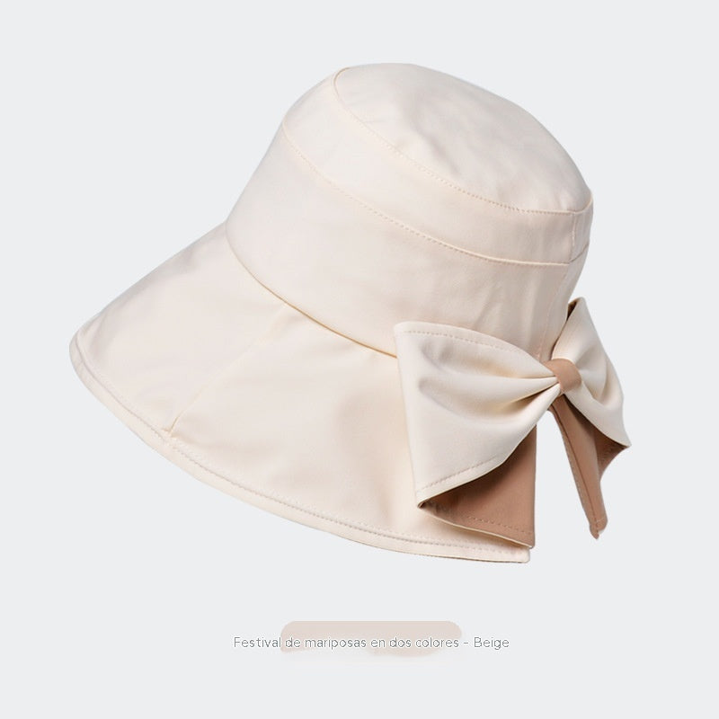 Sombrero de sol para mujer más vendido  | Gorro retro con lazo: plegable y transpirable, un básico para el verano.
