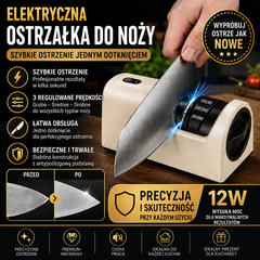 ⏳ Ograniczona czasowo zniżka 40%! 🔪 Wielofunkcyjna bezprzewodowa elektryczna ostrzałka do noży, akumulatorowa ✨