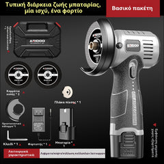 Mini amoladora angular de 12 V con disco de corte