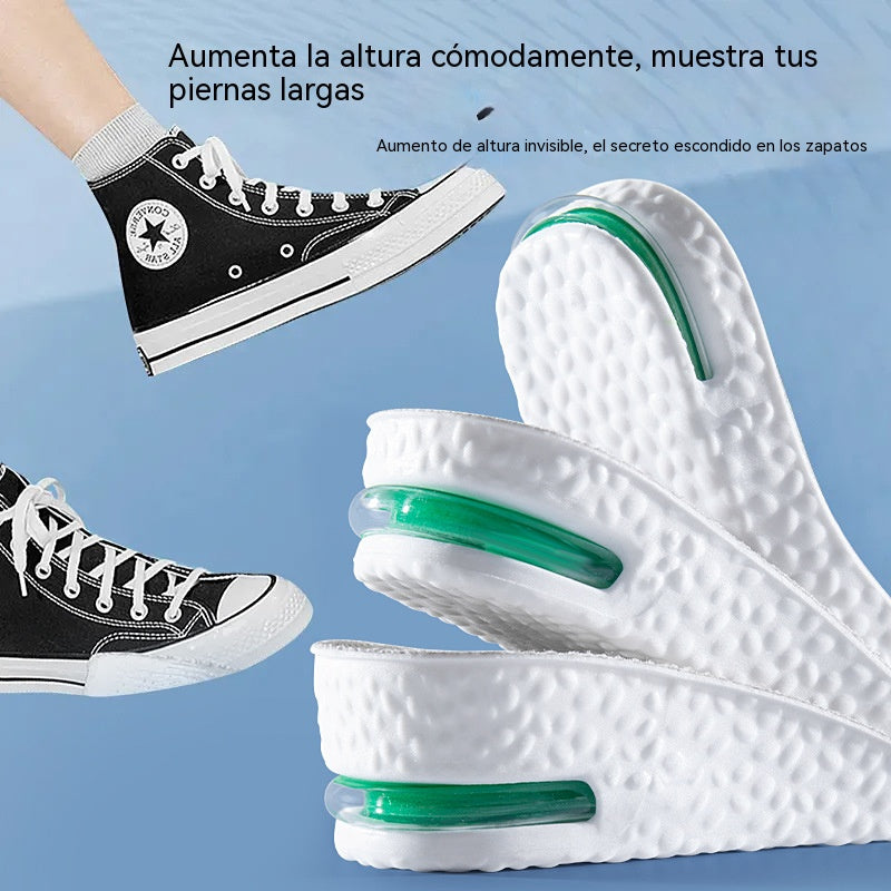 💥【Compra uno y llévate otro gratis】2 pares por 24 euros ✨Plantillas cómodas con cojín de aire y efecto de aumento de estatura 📈