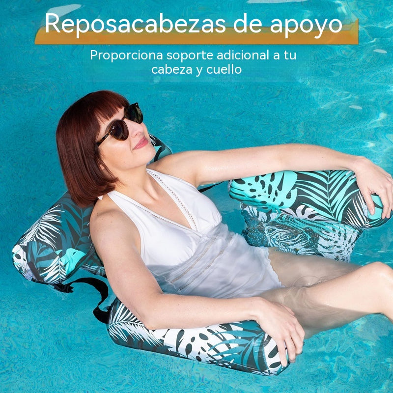 🏊¡Gran oferta de verano con un 60% de descuento! 💺 Silla flotante inflable: cómoda, estable y perfecta para relajarse en el agua 🌊