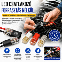 🥳 50% kedvezmény! ⏰ 【1000 darab raktáron】Csupaszodásmentes csatlakozó, reteszelő csattal, biztonságos zárással és csúszásgátlóval ⚡️