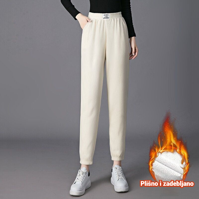 【💥Oferta especial💥】【M-3XL】Pantalones casuales de punto elástico para mujer nuevos