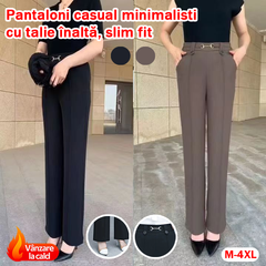【M-4XL】🔥🔥Pantalones rectos nuevos de alta calidad, pantalones casuales de verano para exteriores, pantalones sencillos y ajustados de cintura alta