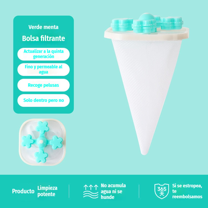 🌀6 kosov 22 EUR✨ Plavajoči filter za pralni stroj - Z vsakim pranjem ujame vlakna, lase in živalsko dlako 🧺