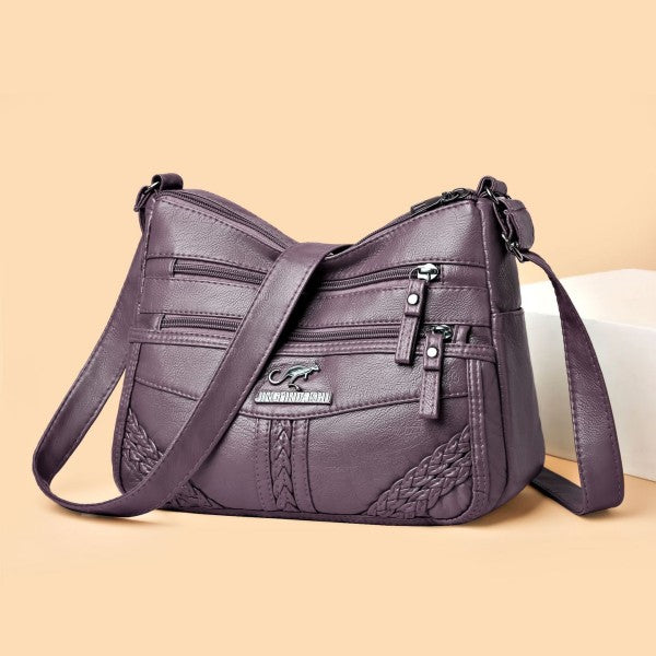 🔥30% de descuento】Elegante bolso de hombro de cuero suave y gran capacidad