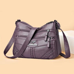 🔥30% de descuento】Elegante bolso de hombro de cuero suave y gran capacidad