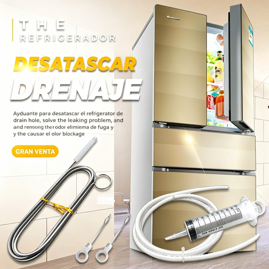 【Compra 1 y llévate 1 gratis】✨Kit de drenaje y limpieza de refrigeradores✨(2 juegos)