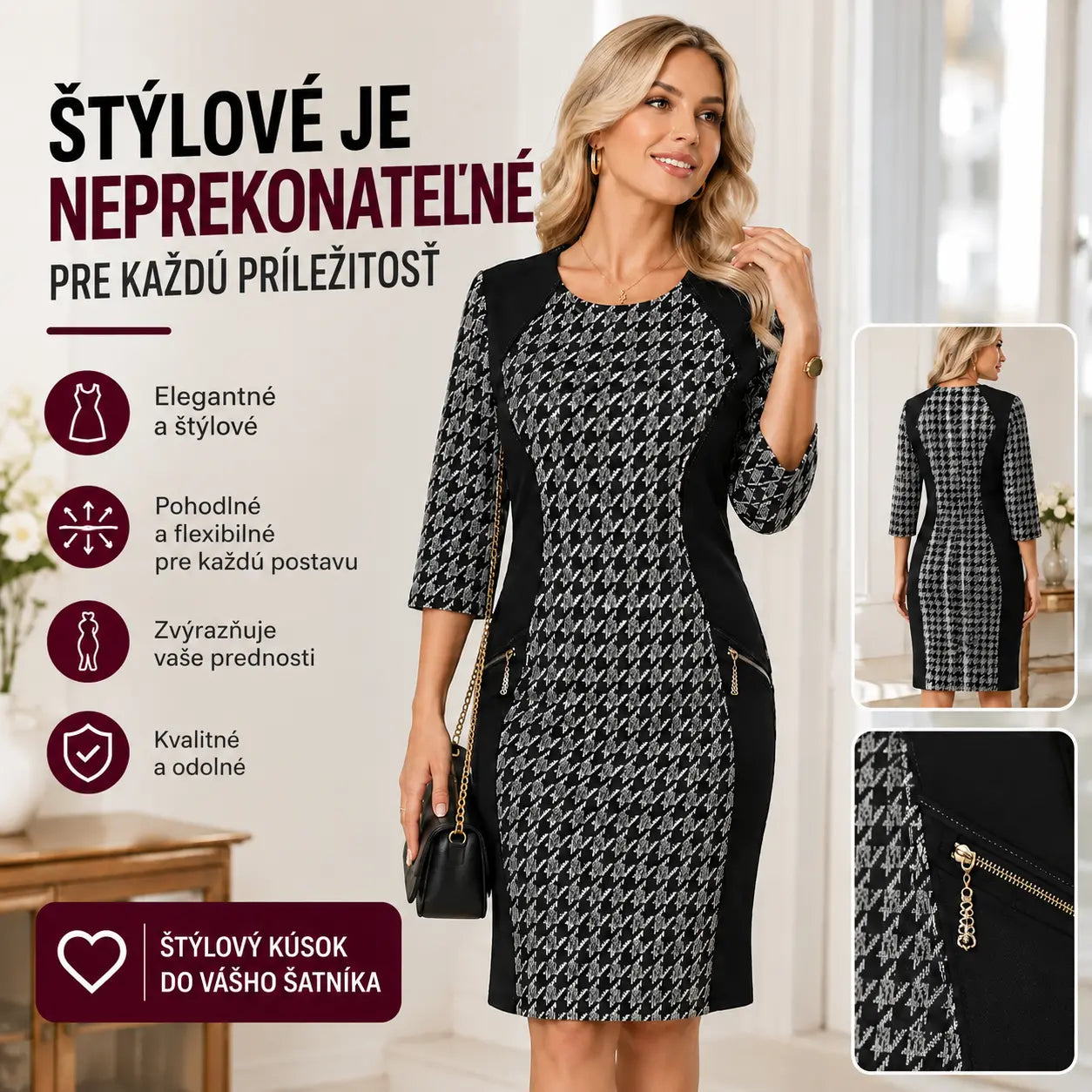 💜💚【S-5XL】Vysokokvalitné módne šaty