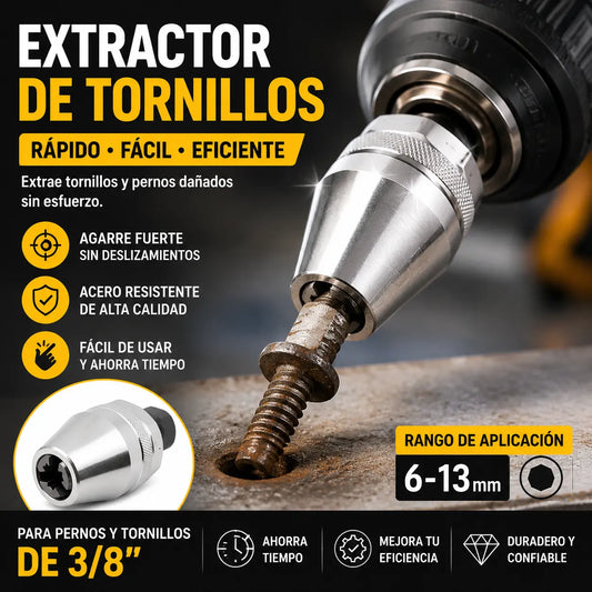 🔧 Kit Universal Extractor de Pernos y Espárragos – Extrae Espárragos de 1/4" a 1/2"