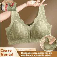 😍【Paquete de 5 Piezas】Sujetador Inalámbrico para Mujer con Botón Frontal ❤️【40-100kg】