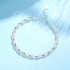 ✨【39%OFF】💖Nueva y moderna pulsera de plata de ley 925 para mujer🍀
