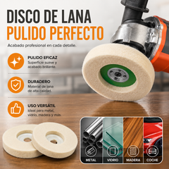 🔥【Último día con 50% de descuento】🔥【5 piezas】 hoja de pulido de espejo de rueda de pulido de lana
