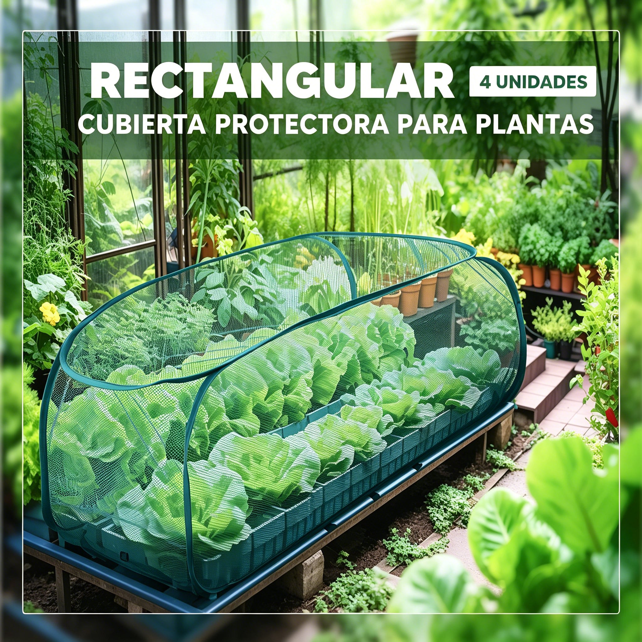 🌿☀️ Cubierta plegable de sombra para plantas – protección UV, malla anti-insectos y anti-pájaros para huerto, tejido transpirable y montaje sencillo 🛡️