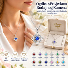 ✨🔮 Ogrlica s mističnim vještičjim čvorom i kamenom rođenja 💞 Zaštitite svoje voljene